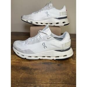 On Cloudnova Form Shoes Womens Size 10 White Eclipse Running Gym Comfort Sneaker